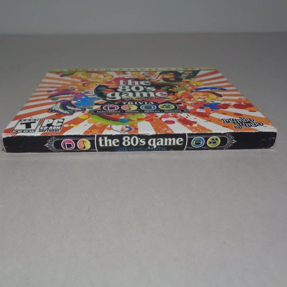 THE 80's GAME With Martha Quinn New PC CD-ROM Software Video Game / Trivia